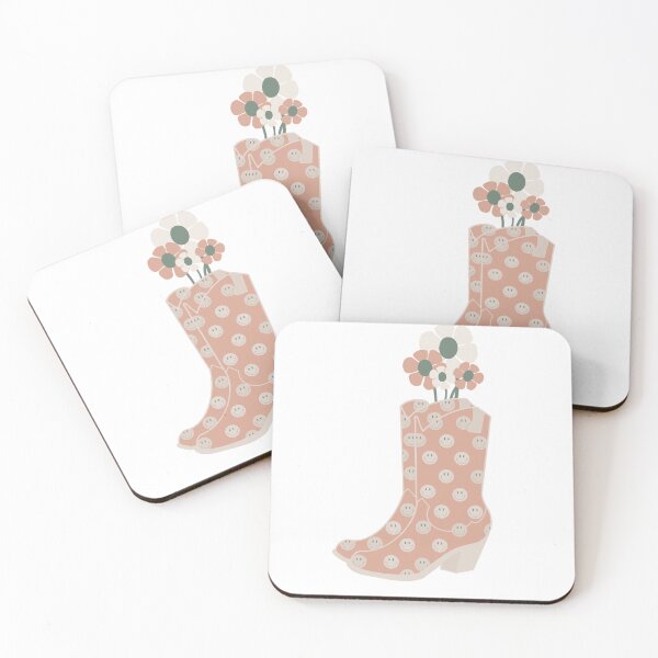 Item preview, Flower cowboy boots  designed and sold by Emily Lee Designs.