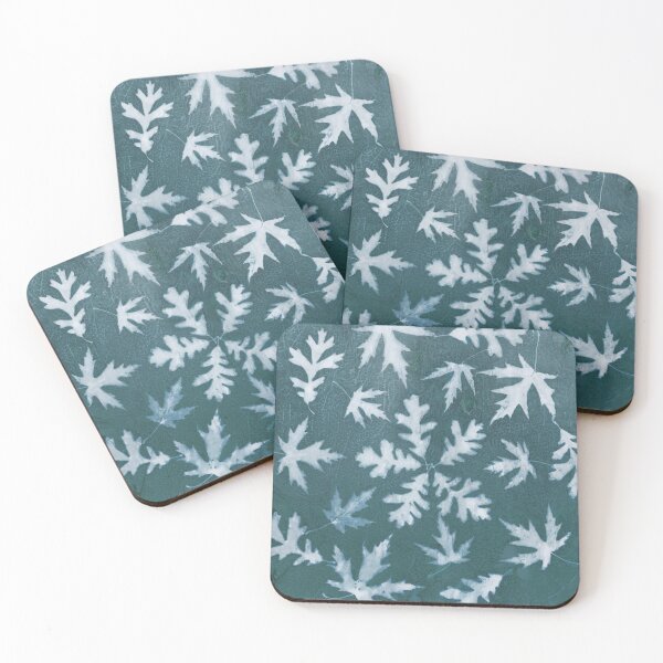 Item preview, Oak and Maple Mandala Wet Cyanotype designed and sold by leafandberryart.