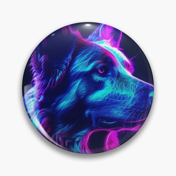 Item preview, Man and Women's best friend Neon Collection Bulldog, German Shepherd, Labrador, pug designed and sold by BrandonArtWorld.