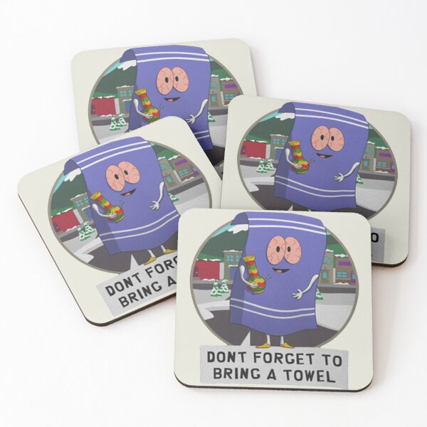 Item preview, Towelie Don't gorget to bring with a Sticker designed and sold by LindaMcKnigh.