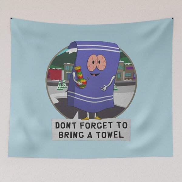 Item preview, Towelie Don't gorget to bring with a Sticker designed and sold by LindaMcKnigh.