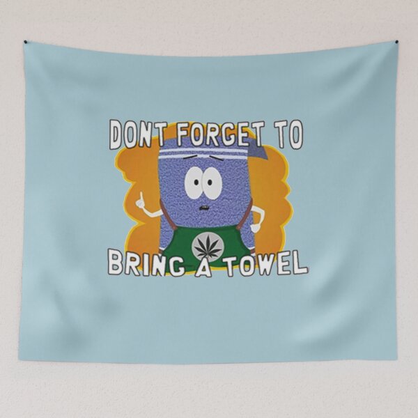 Item preview, Towelie Autocollant Don't Forget to Bring a Towel designed and sold by LindaMcKnigh.