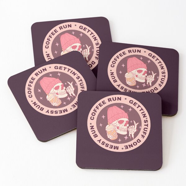 Item preview, Messy Bun Coffee Run _amp_ Getting Stuff Done messy bun coffee run and getting stuff done -     (4) designed and sold by Adriandes.