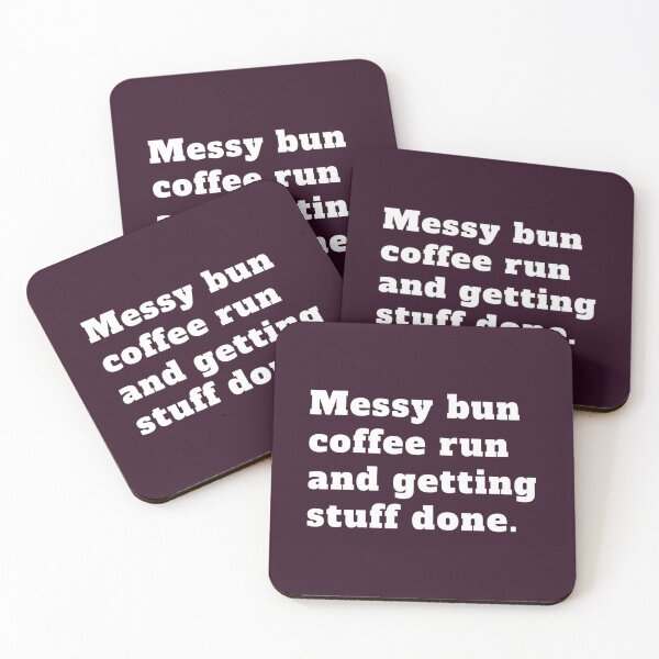 Item preview, messy bun coffee run and getting stuff done                (14) designed and sold by Adriandes.