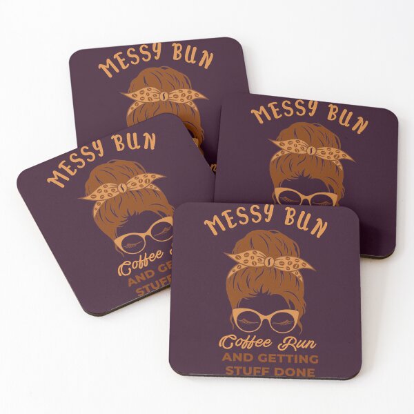 Item preview, messy bun coffee run and getting stuff done    designed and sold by Adriandes.
