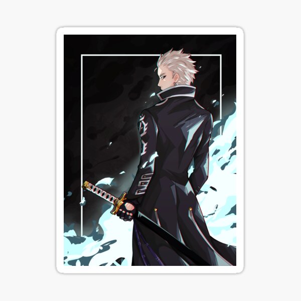 Vergil Devil May Cry Weatherproof Anime Sticker 6 Car Decal S1