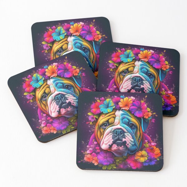 Item preview, Man and Women's best friend Neon Collection Bulldog, German Shepherd, Labrador, pug designed and sold by BrandonArtWorld.