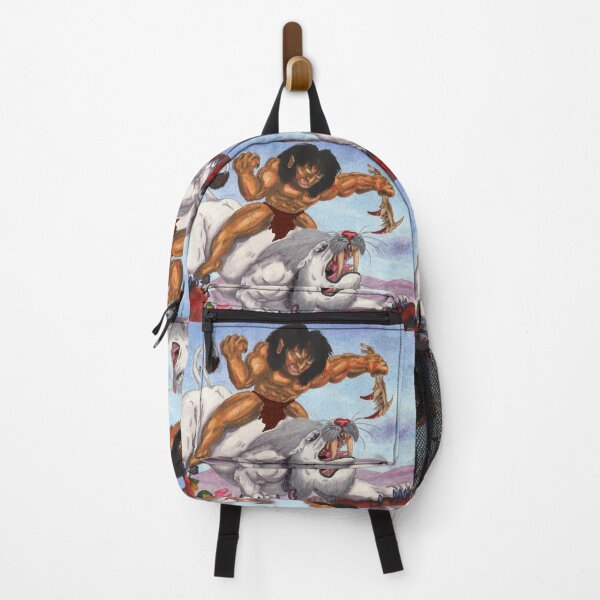 Item preview, Fantasy Watercolor Illustration Beast riding Tiger Warrior Mountains designed and sold by Jonah Augustin Gray.