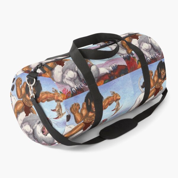 Item preview, Fantasy Watercolor Illustration Beast riding Tiger Warrior Mountains designed and sold by Jonah Augustin Gray.