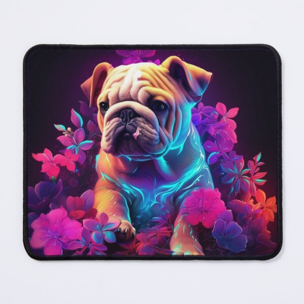 Item preview, Man and Women's best friend Neon Collection Bulldog, German Shepherd, Labrador, pug designed and sold by BrandonArtWorld.