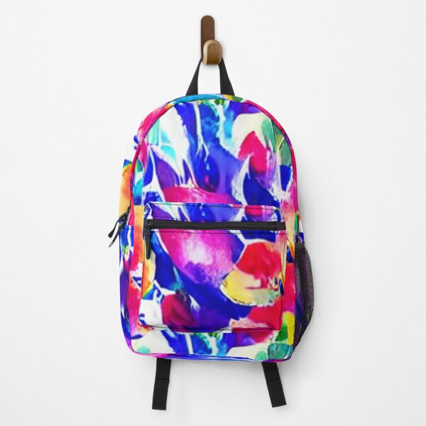 Item preview, Abstract Red and Blue Floral Pattern designed and sold by calibrit.