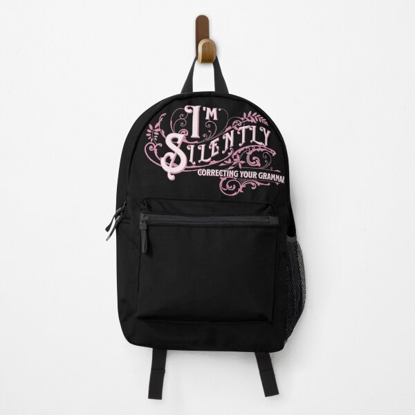 Item preview, I'm silently correcting your grammar funny sarcastic embellished pink lettering designed and sold by Novel-ty.