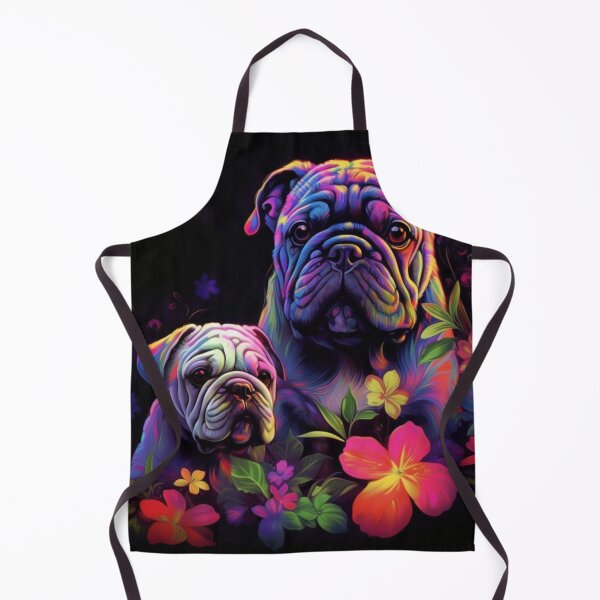 Item preview, Man and Women's best friend Neon Collection Bulldog, German Shepherd, Labrador, pug designed and sold by BrandonArtWorld.