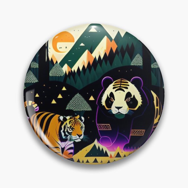 Item preview, Panda and tiger friends designed and sold by BlackwoodsWitch.