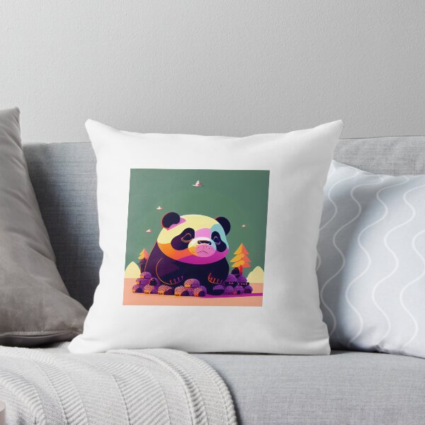 Item preview, Giant panda and village designed and sold by BlackwoodsWitch.