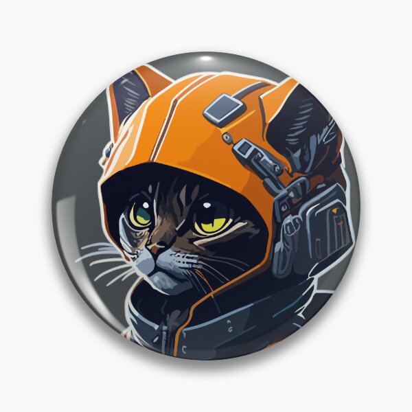 Item preview, Cyberpunk Cat Communicating with his team designed and sold by PrintsCreativ.