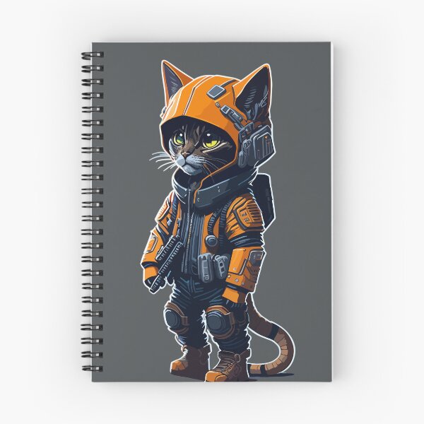 Item preview, Cyberpunk Cat Communicating with his team designed and sold by PrintsCreativ.