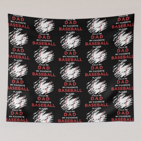 Item preview, My Favorite Baseball Player Calls Me Dad designed and sold by R&BApparel.