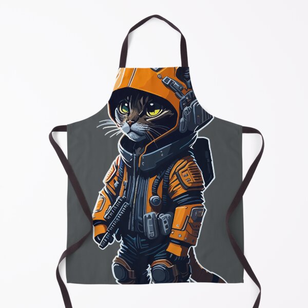 Item preview, Cyberpunk Cat Communicating with his team designed and sold by PrintsCreativ.