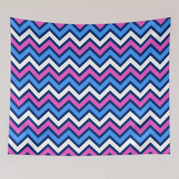 Artikelvorschau, Blau-rosa Chevron-Muster entworfen und verkauft von Aetherier.