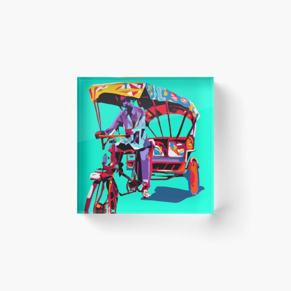 Item preview, The Rickshaw Driver designed and sold by MangoLassiArt.