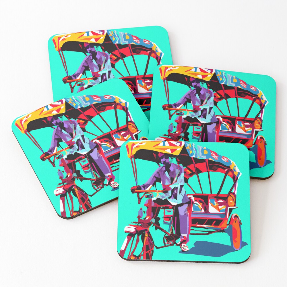 Item preview, Coasters (Set of 4) designed and sold by MangoLassiArt.