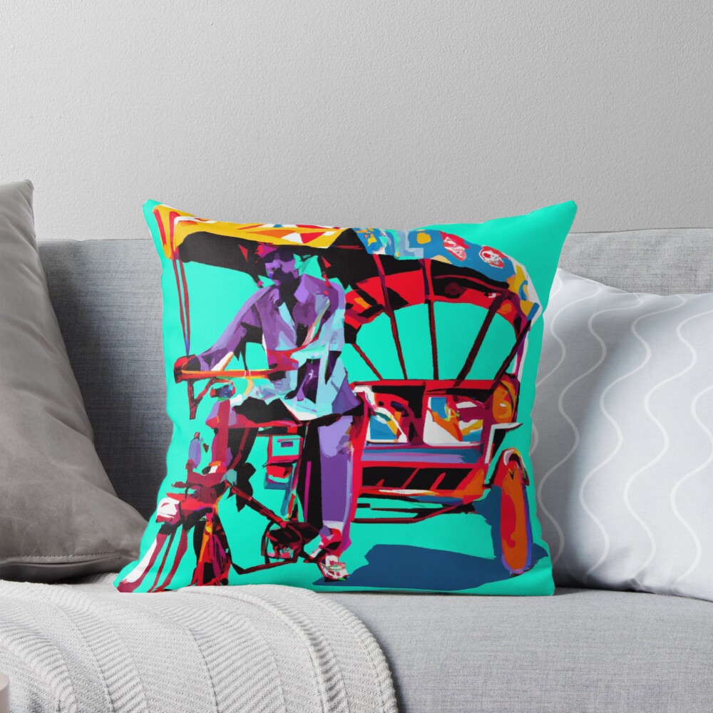 Item preview, Throw Pillow designed and sold by MangoLassiArt.