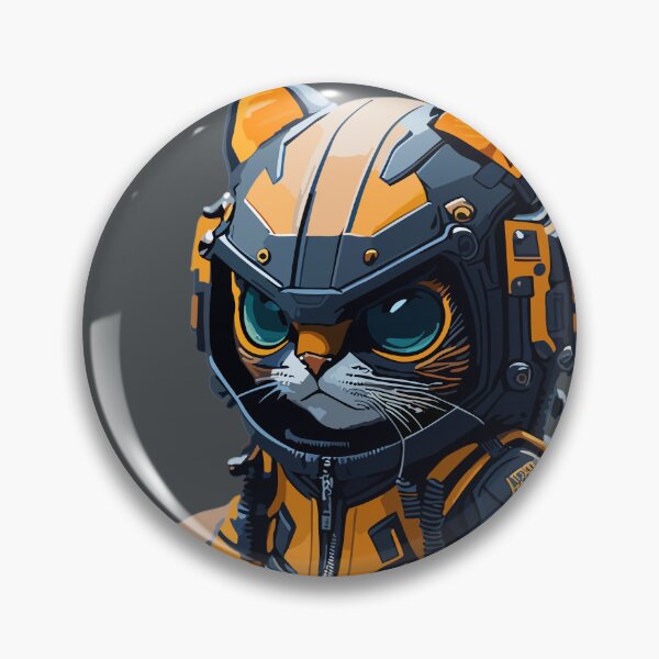 Item preview, Cyberpunk Cat Pilot designed and sold by PrintsCreativ.