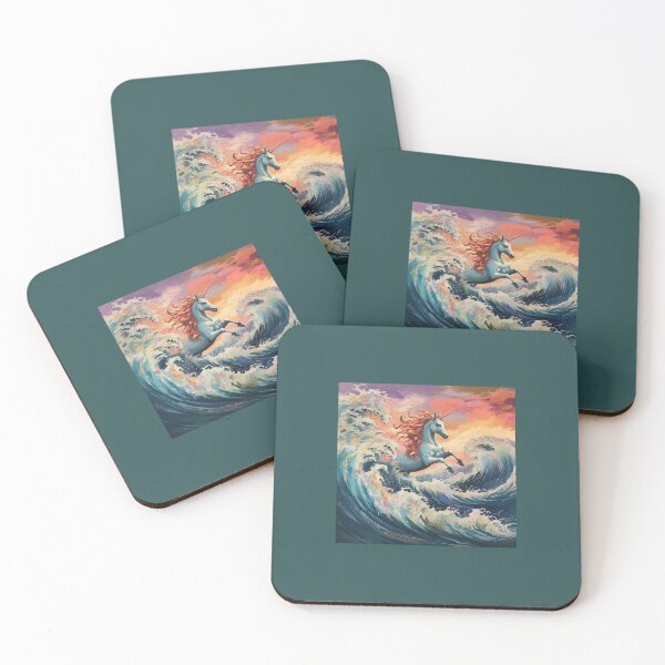 Item preview, Hiding In The Waves - The Last Unicorn Movie Fan Art designed and sold by Earth Nature Creations.