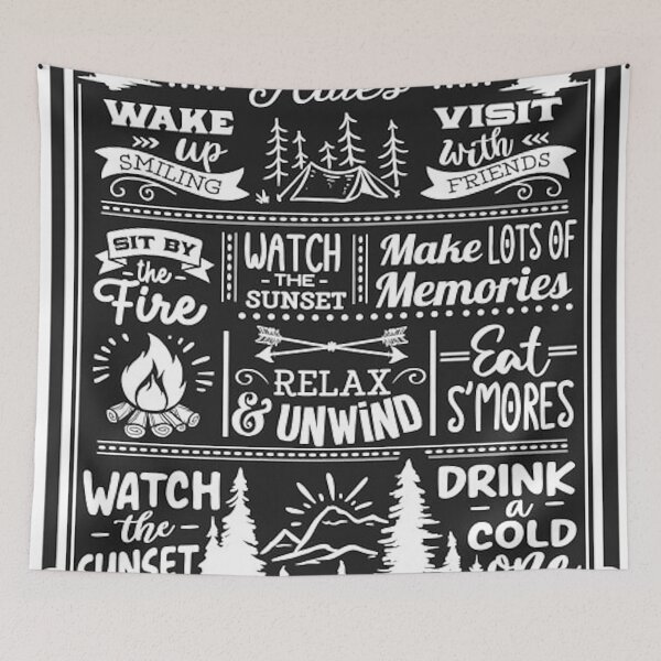 Item preview, Camping Rules designed and sold by Marryfrancene.