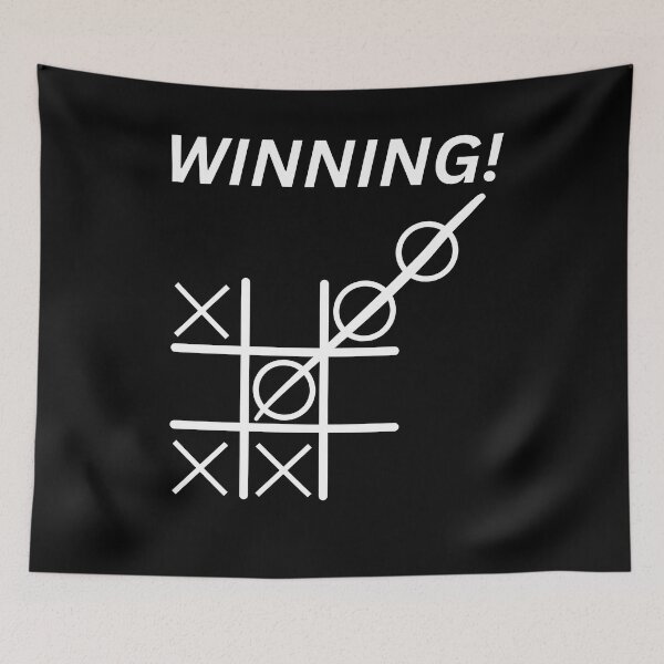 Item preview, Winning Tic Tac Toe White Letters designed and sold by podguy.