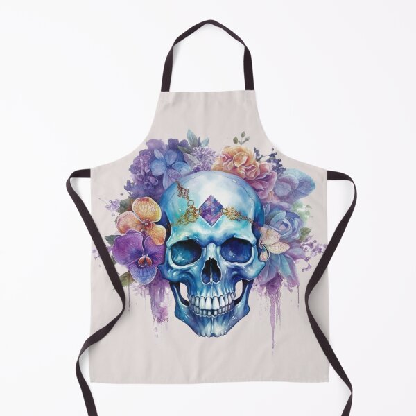 Item preview, Purple Crystal Orchid Skull designed and sold by bellarock.