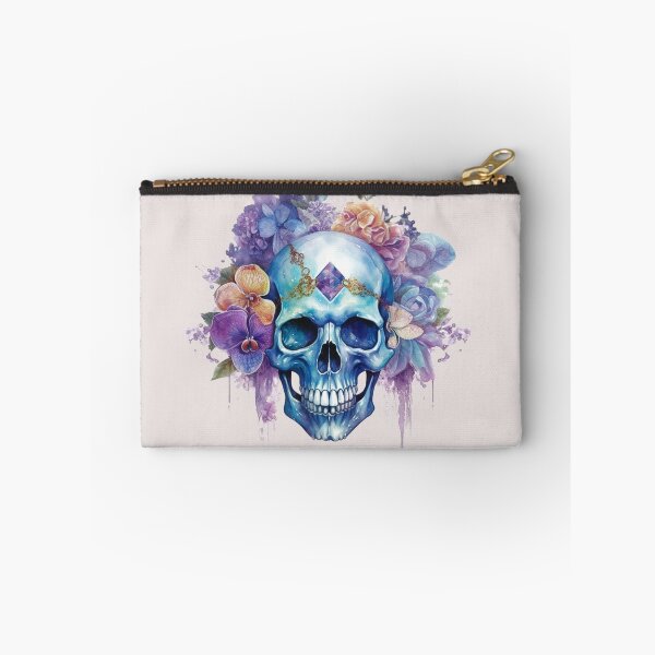 Item preview, Purple Crystal Orchid Skull designed and sold by bellarock.