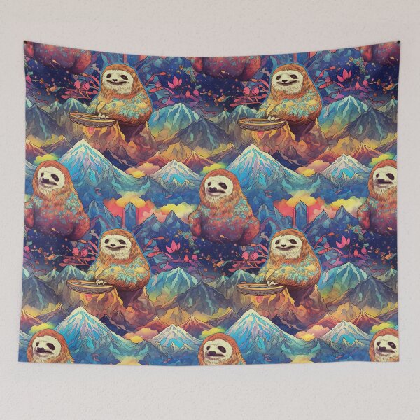 Item preview, Happy Sloth Shaman - Sloth Nouveau pattern designed and sold by Viking-Samurai.
