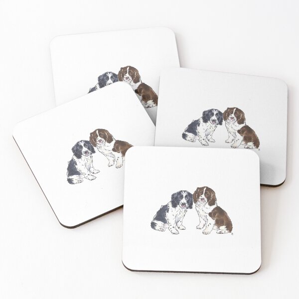 Item preview, English Springer Spaniel Puppies Illustration designed and sold by rita-andi.
