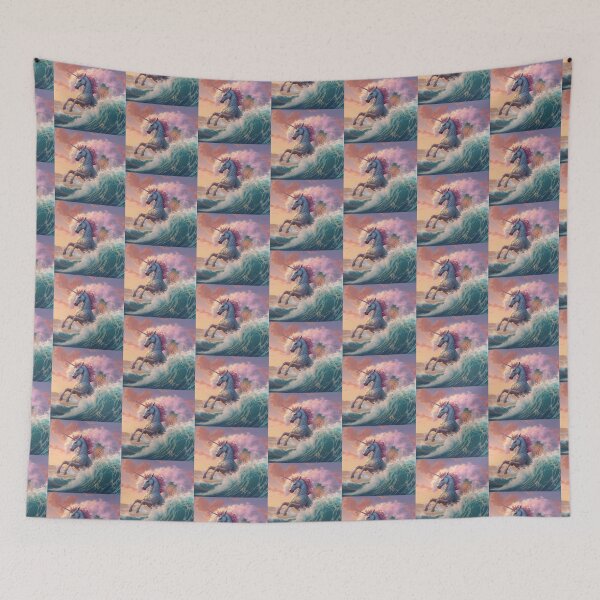 Item preview, Hiding In The Waves - The Last Unicorn Movie Fan Art designed and sold by Earth Nature Creations.