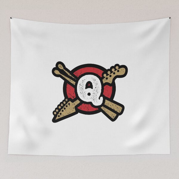 Item preview, Monogram Q Vintage Rock And Roll Logo designed and sold by simplymonogram.