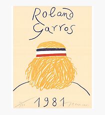 Call Me By Your Name Roland Garros 1981 Poster Photographic Print