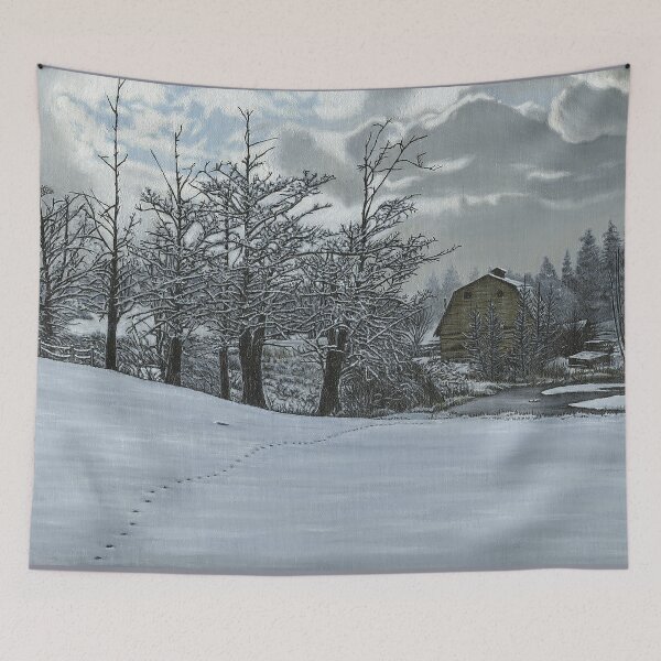 Item preview, Snowy Footprints designed and sold by alsbydesign.