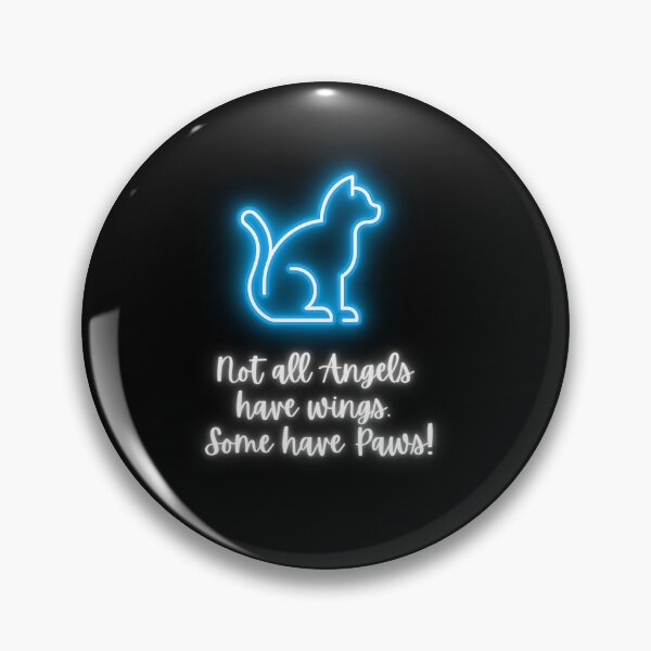 Item preview, Cats are Angels - Neon Blue designed and sold by PurrfectionMeow.