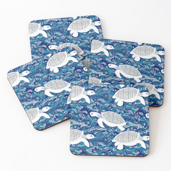 Item preview, Turtle Artistic Blue Pattern designed and sold by Trinket-Trickster.