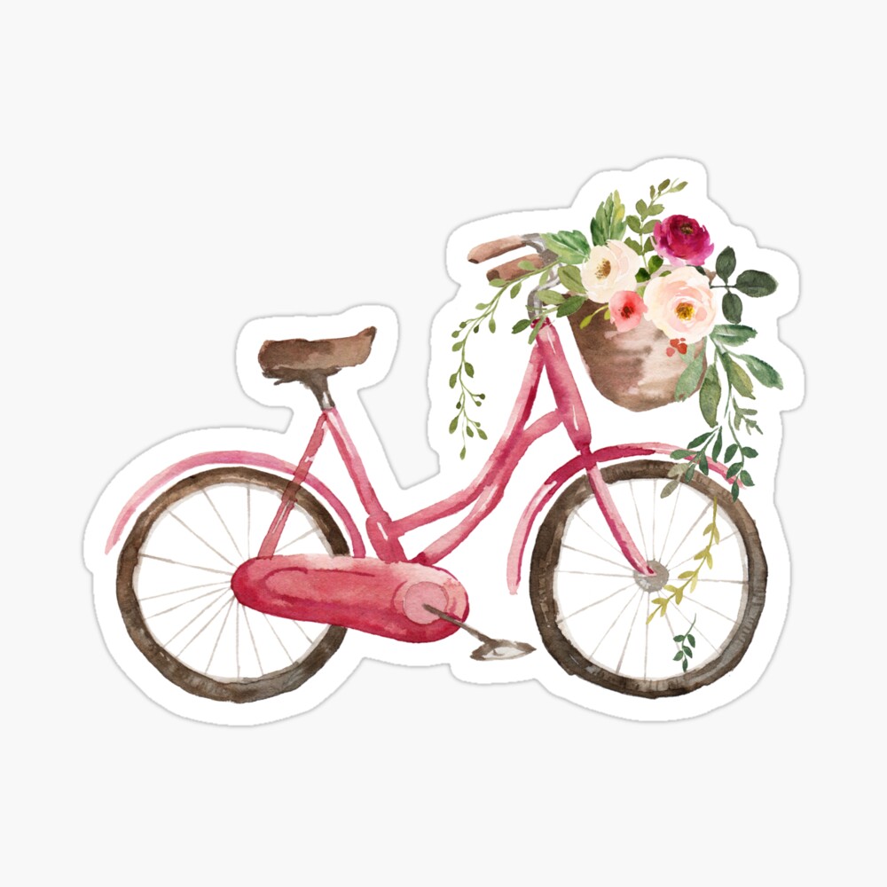 ZJEOQOQ Flower Floral Bike Tote Bag