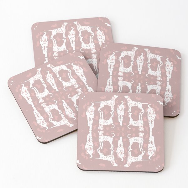 Item preview, Regal in Rosé Dalmatian | Symmetrical Rectangle in Soft Pink designed and sold by stuffbyjdohde.