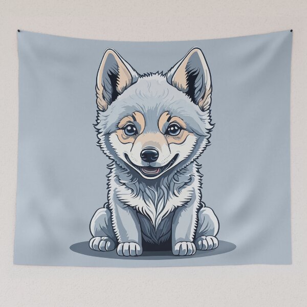 Item preview, Playful Wolf Cub designed and sold by ArcticWolf-Art.