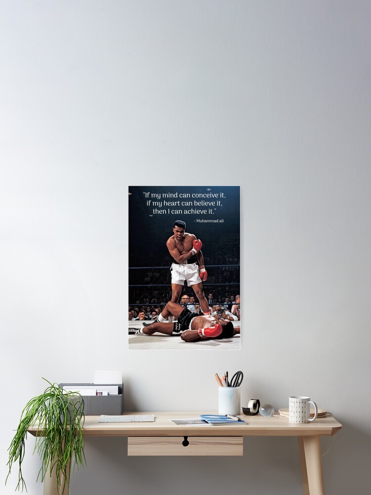 Thumbnail 2 of 3, Poster, Ali Motivational designed and sold by AntonetteHyatt.