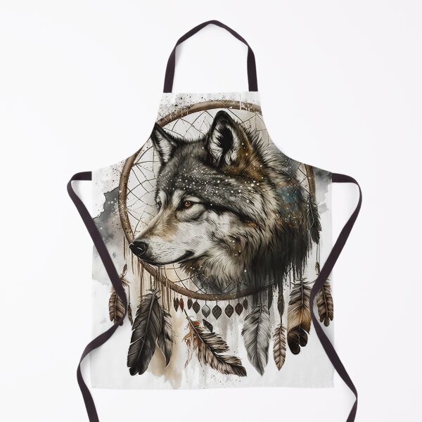 Item preview, Wolf, dreamcatcher, feathers designed and sold by avocadonic.