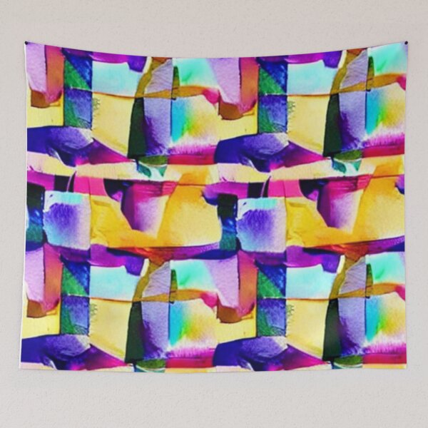 Item preview, Abstract Colorful Cubism designed and sold by calibrit.