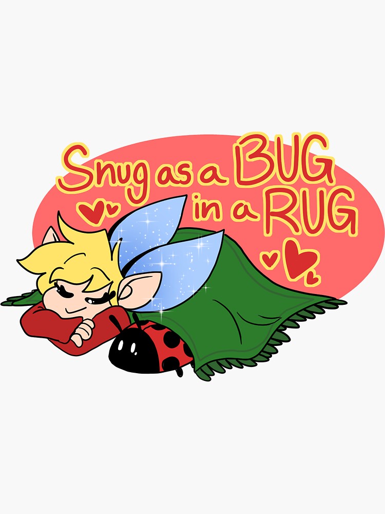 snug as a bug in a rug - Bedtime - Sticker