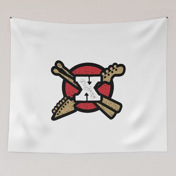 Item preview, Monogram X Vintage Rock And Roll Logo designed and sold by simplymonogram.