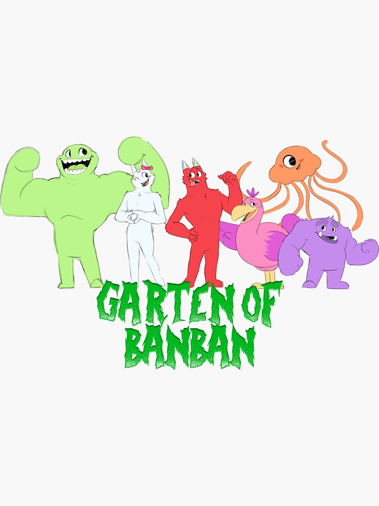 Garten of Banban Characters - Nabnab Fanart Sticker for Sale by  niahupshaws